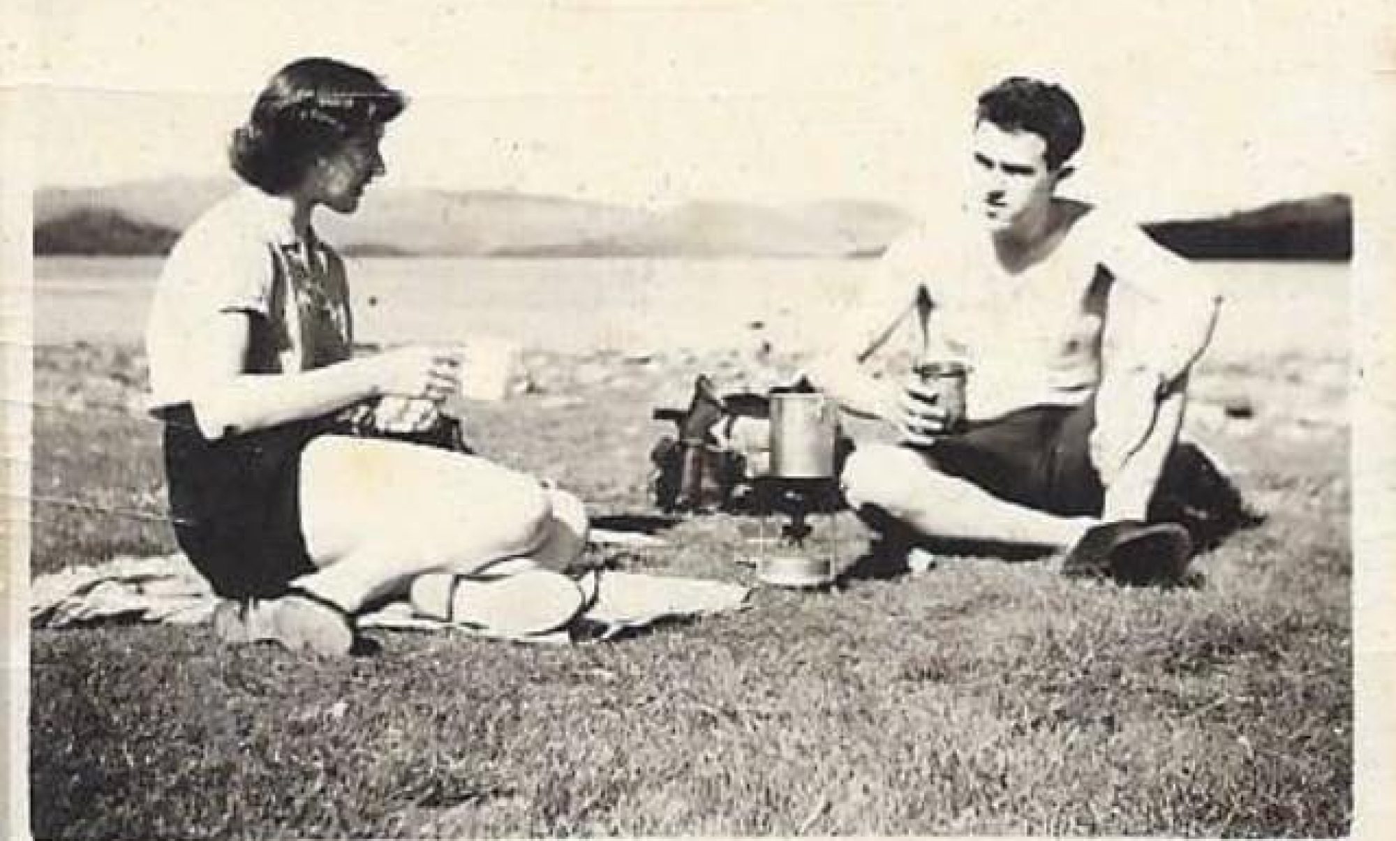 Janet and John on a picnic